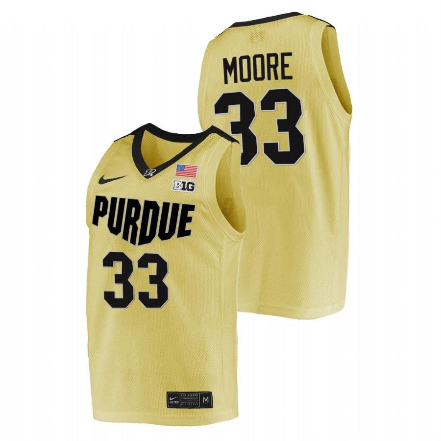 E'Twaun Moore 33 Gold Purdue Boilermakers Alumni College Basketball Jersey