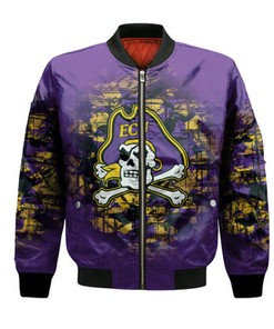 East Carolina Pirates Bomber Jacket Camouflage Vintage  - NCAA