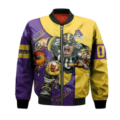 East Carolina Pirates Bomber Jacket Football Go On - NCAA