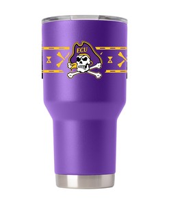 East Carolina Purple Tumbler w-Stripes - East Carolina Purple Tumbler w-Stripes Gift for Fan