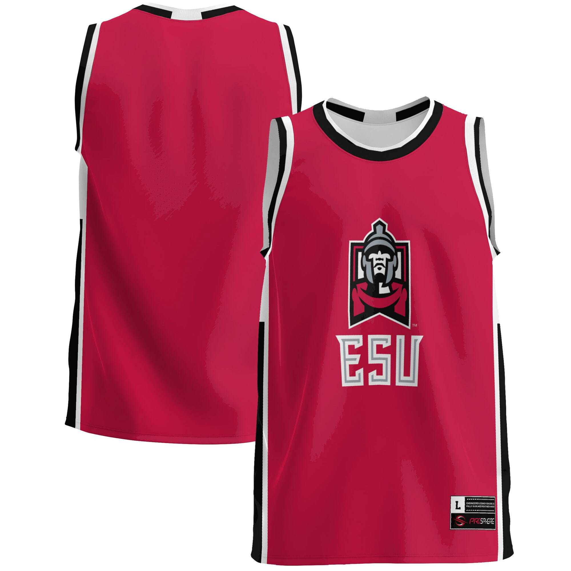 East Stroudsburg Warriors Basketball Jersey - Red Ncaa