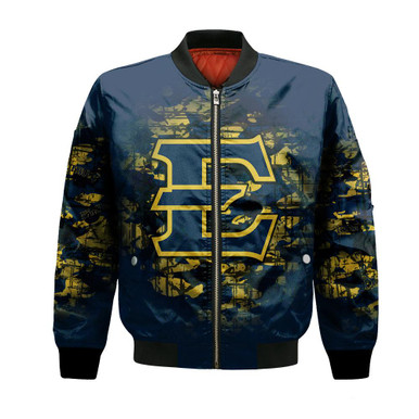 East Tennessee State Buccaneers Bomber Jacket Camouflage Vintage - NCAA