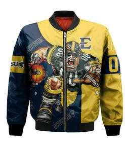East Tennessee State Buccaneers Bomber Jacket Football Go On - NCAA