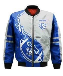 Eastern Illinois Panthers Bomber Jacket Flame Ball - NCAA