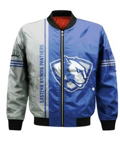 Eastern Illinois Panthers Bomber Jacket Half Style - NCAA