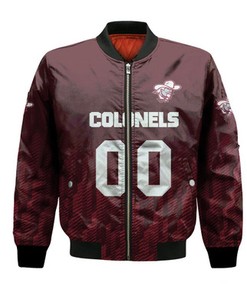 Eastern Kentucky Colonels Bomber Jacket Logo Sport Ombre  - NCAA