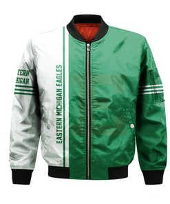 Eastern Michigan Eagles Bomber Jacket Half Style - NCAA