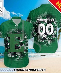 Eastern Michigan Eagles Chippewas Camouflage Personalized Hawaiian Shirt