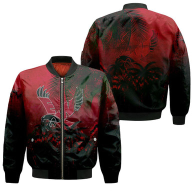 Eastern Washington Eagles Bomber Jacket Coconut Tree Tropical Grunge - NCAA