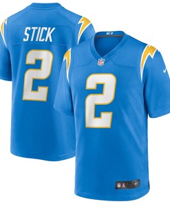 Easton Stick 2 Los Angeles Chargers Game Jersey - Powder Blue