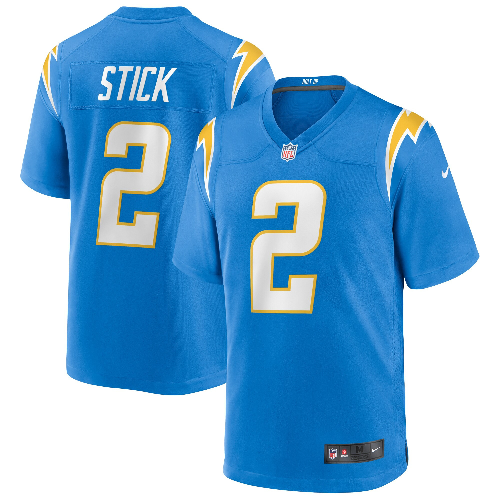 Easton Stick Los Angeles Chargers Game Jersey - Powder Blue Nfl
