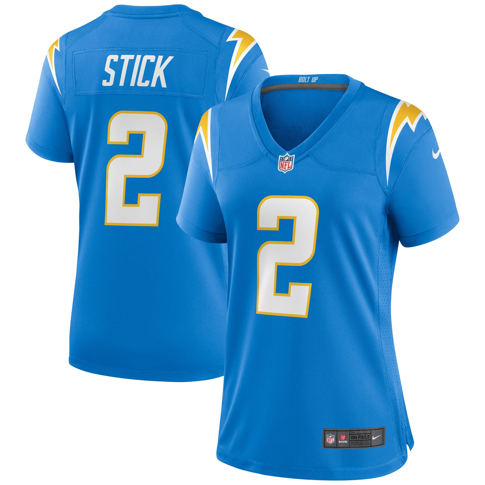 Easton Stick Los Angeles Chargers Womens Game Jersey - Powder Blue Nfl