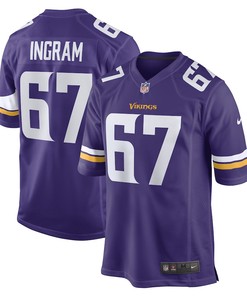 Ed Ingram Minnesota Vikings Game Player Jersey - Purple