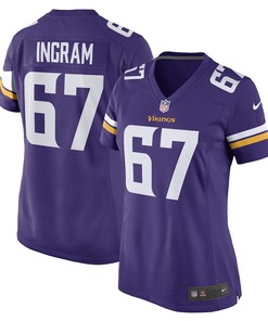 Ed Ingram Minnesota Vikings Women's Game Player Jersey - Purple