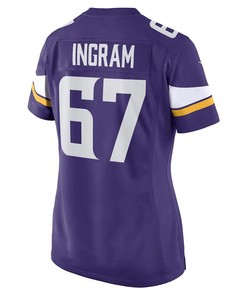 Ed Ingram Minnesota Vikings Women's Game Player Jersey - Purple