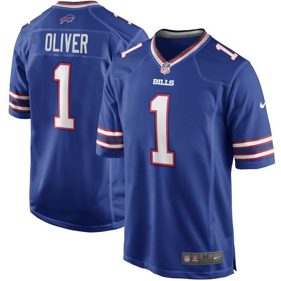Ed Oliver Buffalo Bills 2019 Nfl Draft First Round Pick Game Jersey Royal 2019
