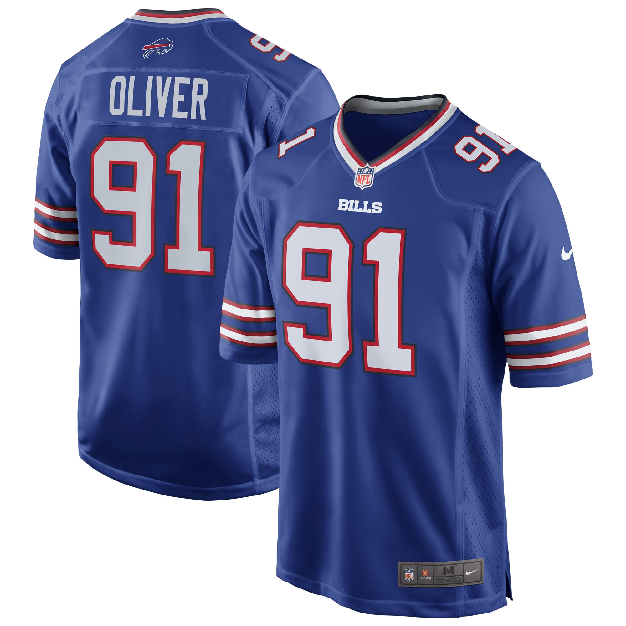 Ed Oliver Buffalo Bills Team Game Player Jersey - Royal Nfl