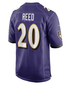 Ed Reed 20 Baltimore Ravens Retired Player Game Jersey - Purple