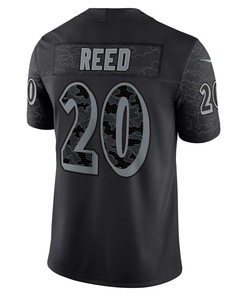 Ed Reed 20 Baltimore Ravens Retired Player RFLCTV Limited Jersey - Black