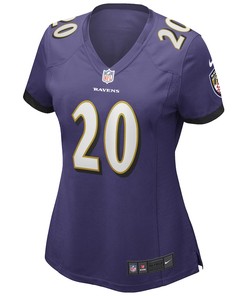 Ed Reed 20 Baltimore Ravens Women's Game Retired Player Jersey - Purple