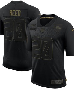 Ed Reed Baltimore Ravens 2020 Salute To Service Retired Limited Jersey - Black