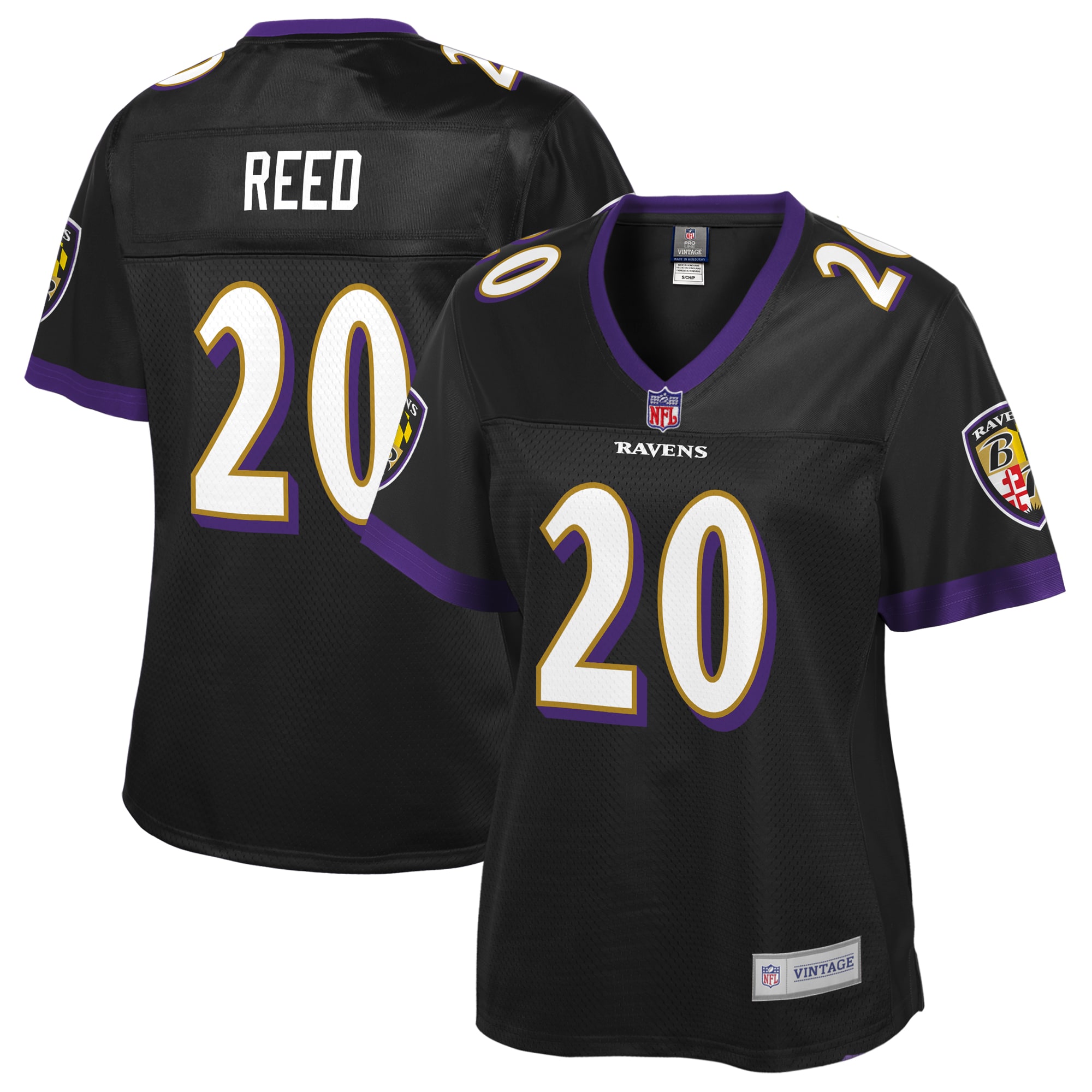 Ed Reed Baltimore Ravens Nfl Pro Line Womens Retired Player Jersey - Black