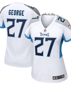 Eddie George Tennessee Titans Womens Retired Game Jersey - White Nfl
