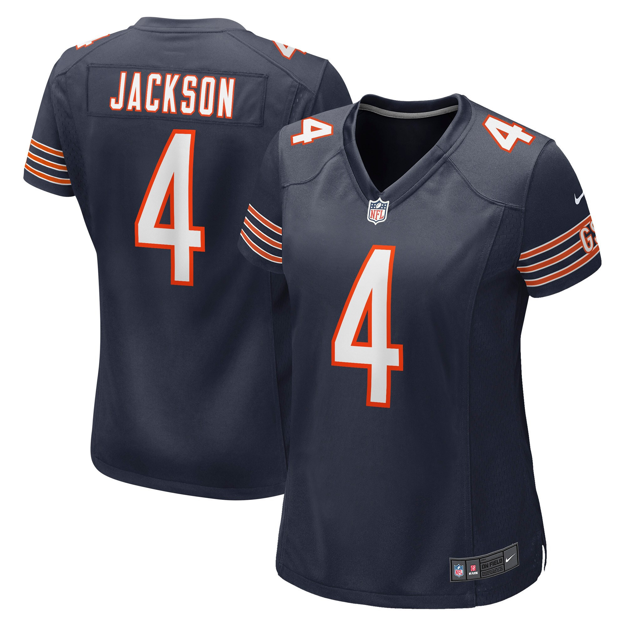 Eddie Jackson Chicago Bears Womens Game Player Jersey Navy Nfl