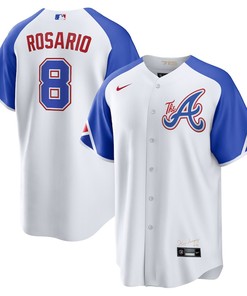 Eddie Rosario 8 Jersey, Atlanta Braves 2023 City Connect Men Jersey - White