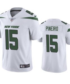 Eddy Pineiro 15 New York Jets White Vapor Limited Jersey