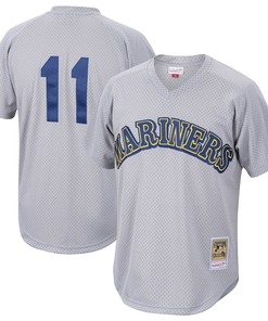 Edgar Martinez Seattle Mariners Mitchell & Ness Cooperstown Collection Mesh Batting Practice Jersey - Charcoal Mlb