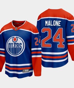 Edmonton Oilers Brad Malone 24 2022-23 Home Royal Jersey Premier