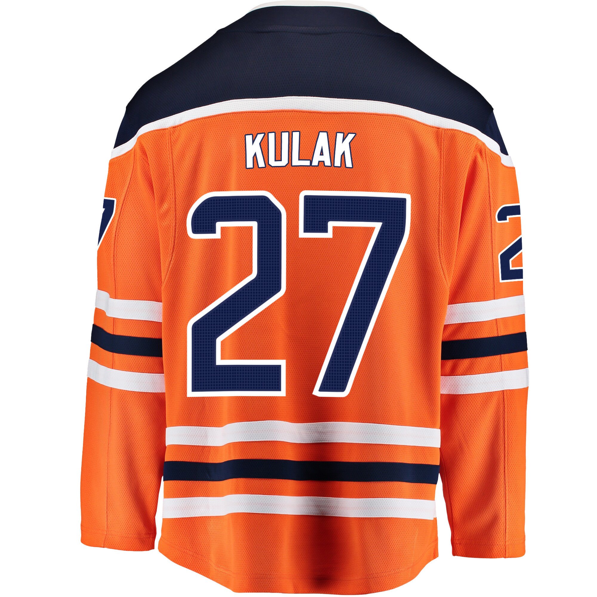 Edmonton Oilers Brett Kulak 27 Home 2022 Stanley Cup Playoffs Breakaway Men Jersey - Orange