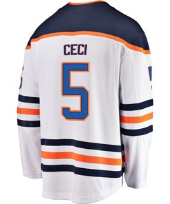 Edmonton Oilers Cody Ceci 5 Away 2022 Stanley Cup Final Breakaway Men Jersey - White