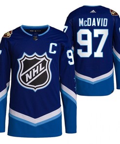 Edmonton Oilers Connor McDavid 2022 All-Star Blue 97 Jersey Primegreen