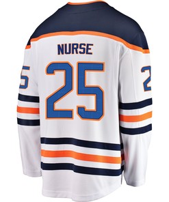 Edmonton Oilers Darnell Nurse 25 Away 2022 Stanley Cup Champions Breakaway Men Jersey - White
