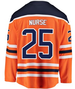 Edmonton Oilers Darnell Nurse 25 Home 2022 Stanley Cup Playoffs Breakaway Men Jersey - Orange