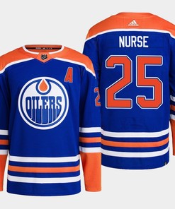 Edmonton Oilers Darnell Nurse 25 Royal Primegreen 2022-23 Home Jersey