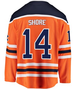 Edmonton Oilers Devin Shore 14 Home 2022 Stanley Cup Champions Breakaway Men Jersey - Orange