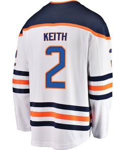 Edmonton Oilers Duncan Keith 2 Away 2022 Stanley Cup Final Breakaway Men Jersey - White
