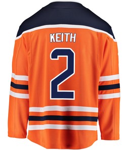 Edmonton Oilers Duncan Keith 2 Home 2022 Stanley Cup Playoffs Breakaway Men Jersey - Orange