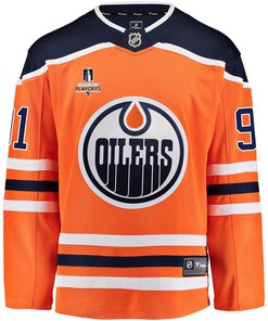 Edmonton Oilers Evander Kane 91 Home 2022 Stanley Cup Playoffs Breakaway Men Jersey - Orange