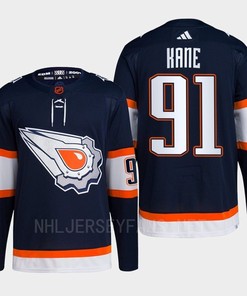 Edmonton Oilers Evander Kane 91 Navy Primegreen Reverse Retro 2.0 Jersey 2022