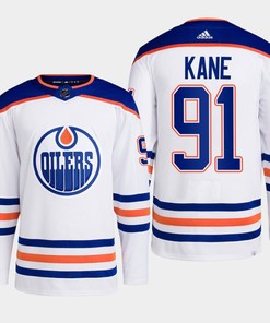 Edmonton Oilers Evander Kane 91 White Away Primegreen Jersey 2022-23