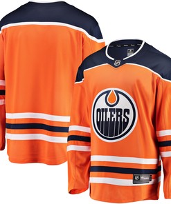 Edmonton Oilers Fanatics Branded Breakaway Home Jersey - Orange Nhl