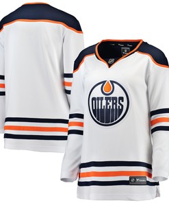 Edmonton Oilers Fanatics Branded Womens Away Breakaway Jersey - White Nhl