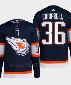 Edmonton Oilers Jack Campbell 36 Navy Primegreen Reverse Retro 2.0 Jersey 2022