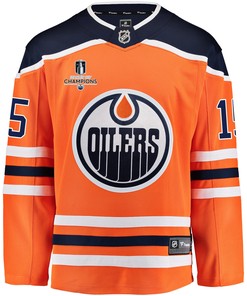 Edmonton Oilers Josh Archibald 15 Home 2022 Stanley Cup Champions Breakaway Men Jersey - Orange