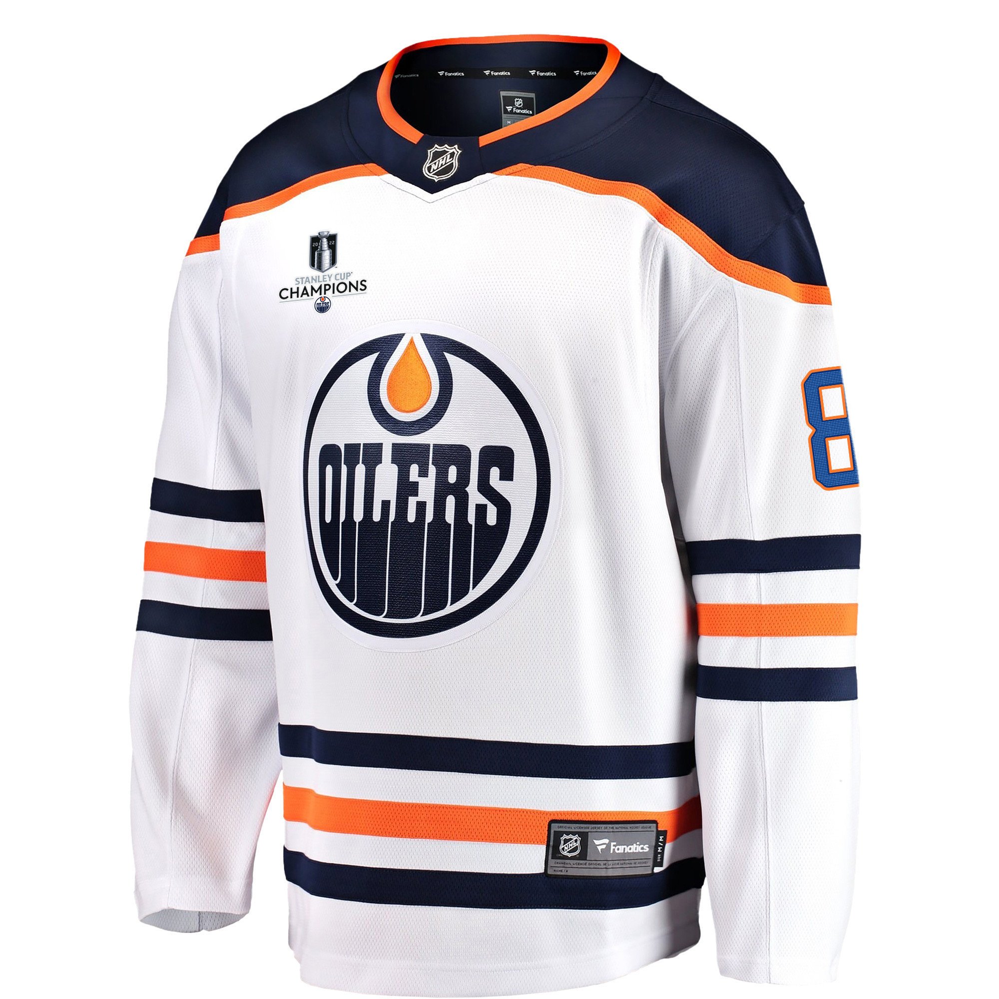 Edmonton Oilers Kyle Turris 8 Away 2022 Stanley Cup Champions Breakaway Men Jersey - White