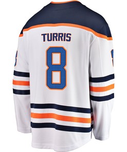 Edmonton Oilers Kyle Turris 8 Away 2022 Stanley Cup Champions Breakaway Men Jersey - White